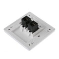 thumbnail image 4 of 2 Ports CAT6 Ethernet Wall Plate Outlet RJ45 LAN Port Computer Telephone Wall Mounting Outlet Wall Coupler Plate, 4 of 8