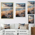 thumbnail image 4 of Designart "Beach Photo Coastal euphony III" Nautical & Beach Floater Framed Canvas Print, 4 of 7