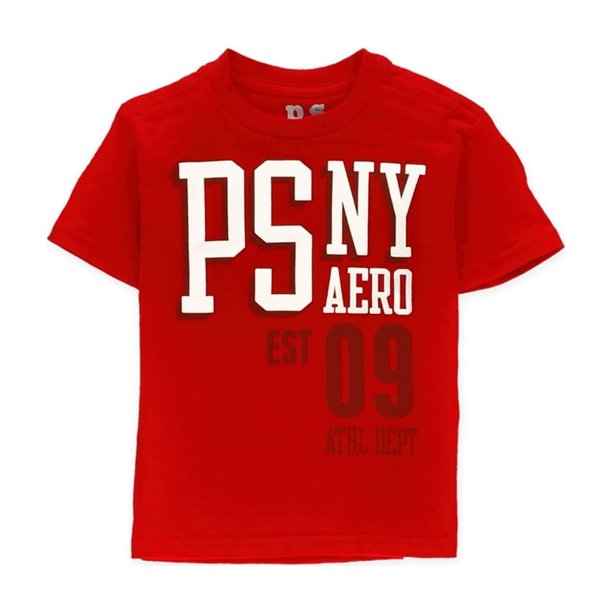 Camiseta gráfica Aeropostale Boys PSNY, roja, M (10)