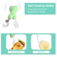 thumbnail image 6 of Dusknt Stainless Steel Utensils Set, Fork and Spoon Silverware with Non-Slip Plastic Handle, Safe Rounded Edge Tableware, Dishwasher Safe Self Feeding Cutlery, 6 of 9