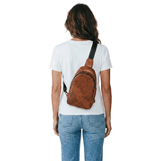 Patricia Nash Marisol Leather Crossbody Sling Travel Bag Signature Map Print