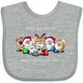 thumbnail image 3 of Inktastic KiniArt Christmas Pomeranians Boys or Girls Baby Bib, 3 of 4