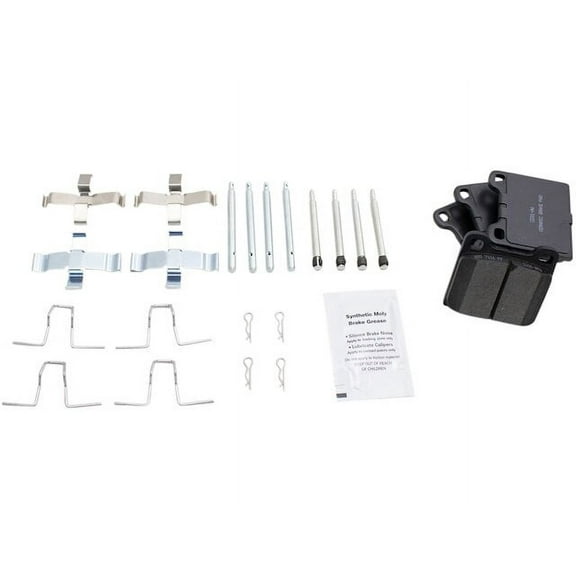Front Brake Pad Set - Compatible with 1971 - 1973 Volkswagen Squareback 1972