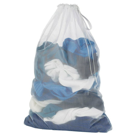 Whitmor Mesh Laundry Bag White (Best Mesh Laundry Bag)