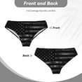 thumbnail image 5 of Men's America Us Flag Retro Underwear Briefs No Fly Covered Waistband Silky Touch Underpants, 5 of 7