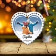 thumbnail image 2 of Our First Christmas Together Ceramic Ornament, Couple Gift for Dating Anniversary, Custom Name Text Names & Date Photo Mr Mrs Christmas Ornament, 2 of 5