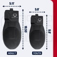 thumbnail image 2 of Sliding Mitt for Baseball and Softball, Sliding Glove for Youth Kid, Easy-to-Wear, Durable and Breathable Wrist-Protection Sliding Pads, Youth, Black, Both (Universal), 2 of 3