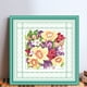 thumbnail image 2 of Kit Punto Cruz Flores Con Cuentas Bordado Parcial Arte para El 36x36cm, 2 of 9