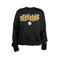 thumbnail image 2 of Girl's New Era Black Pittsburgh Steelers Flip Sequin Sweatshirt, 2 of 4