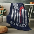 thumbnail image 5 of Yibo Winter Hockey Sport Blanket Flannel Soft and Comfortable Anti-static Bed Sofa Blanket, 5 of 7