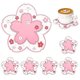 thumbnail image 4 of Sakura Coaster Cherry Blossom Taza de silicona Posavasos Cute Flower Coaster Antideslizante Vajilla de té Posavasos para bebidas Bdliv,11 Feliz Sencillez, 4 of 5