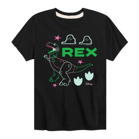 Toy Story - Neon Rex - Toddler & Youth Short Sleeve Graphic T-Shirt