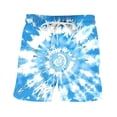thumbnail image 5 of lcziwo Big and Tall Beach Shorts for Men Boho Swim Trunks Tie Dye Prints Drawstring Waist Shorts Hawaiian Vacation Bathing Suits Lightening Sales Light Blue L, 5 of 8