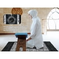 thumbnail image 2 of Abiyou 2 Pieces Muslim Prayer Mat - Polyester Portable Travel Prayer Rug With Compass for Ramadan (Black, Red), 2 of 6