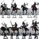 thumbnail image 1 of Modelo De Caballos De Caballero Soldado, Juguete Infantil Estático Resistente Para Miembros De La Familia Para Adorno, 1 of 7