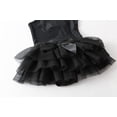 thumbnail image 5 of stylesilove Toddler Little Girls Embroidered Swan Sequin Black One-Piece Swimsuit with Tutu Skirt and Hat 2pcs Bathing Suit Beach Swimwear (12 Months), 5 of 7