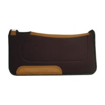 Diamond Wool Contoured Ranch Saddle Pad Size 30x30 and 1/2 inch Thickness, Chocolate