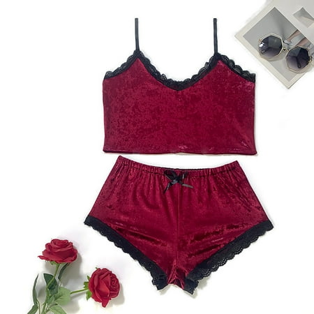 

NECHOLOGY Womens Lingerie Stockings Women Lace Lingerie Lingerie Set Two Piece Lace Bra Chemise Lingerie for Women Underwear X-Large