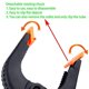 thumbnail image 4 of 20 abrazaderas de resorte de plástico, clips de abrazadera para fondos de 2 pulgadas, abrazaderas de fondo de nailon negro de 3 pulgadas para muselina de fondo, 4 of 5