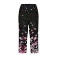 thumbnail image 5 of SwiftWear Women's Plus Size Floral Print Capri Pants - High Waisted Stretch Yoga Capris with Pockets, Stretch Workout Casual Cropped Dress Work Pants S-5XL, 5 of 5
