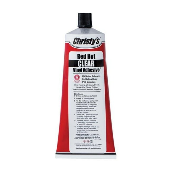 Christys 4614301 PVC &amp; Vinyl Adhesive  Clear 1.5 oz