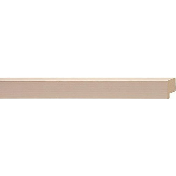Picture Frame Moulding (Wood) 100Ft Bundle - Contemporary White Washed Finish - 1" Width - 9/16"