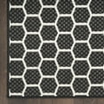thumbnail image 5 of Nourison Reversible Indoor Outdoor Geometric Black 4' x 6'Area Rug (4x6), 5 of 10