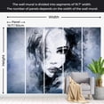thumbnail image 3 of Abstract Wallpaper Wall Mural - Blue Enigma, 3 of 6