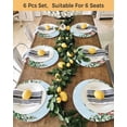 thumbnail image 4 of 15 Inch Round Placemats Set of 4, Blue Christmas Non Slip Heat Insulation PP Table Mats, Xmas Trees Snowman Snowflake Birds Watercolor Washable Place Mats for Kitchen Dining Party Table Decor, 4 of 7