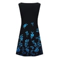 thumbnail image 2 of WILLBEST Vestidos Casuales para Mujer Fiesta Mujer Playa Floral Cuello Redondo sin Mangas Casual Vestido sin Mangas Suelto Grande, 2 of 3