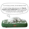 thumbnail image 5 of TOWN & COUNTRY LUXE CuddleTown Matisse Everwash® Pillow Pet Bed, Water Repellent Floor Pillow, Machine Washable Cover, Soft & Calming, Taupe, Small 28"x22"x4", 5 of 6