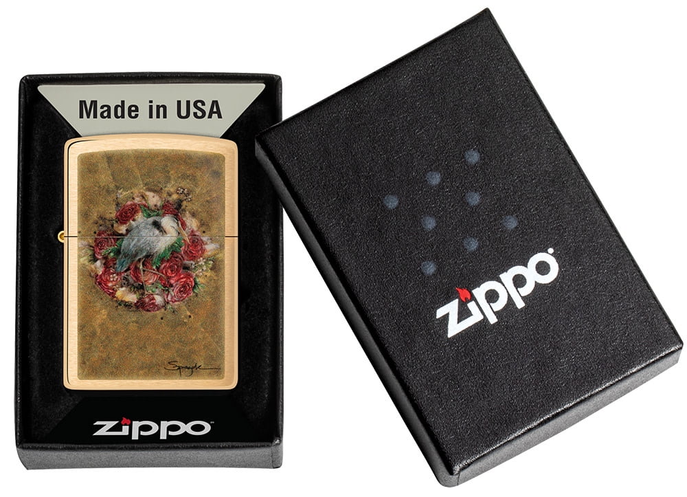 Pro-Cut ZIP-48329 Zippo Spazuk Brushed Brass Lighter
