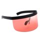 thumbnail image 4 of 2PCS Gafas de visera unisex Lente plana de una pieza Gafas de protección de verano Rojo + azul Yuyangstore Gafas de sol con visera espejada, 4 of 8