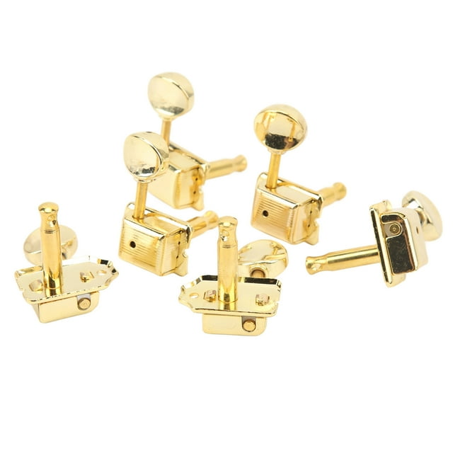 String Tuning Key, Electric Guitar Tuning Pegs Easy Installation 6Pcs Retro Style Keep Tune For Replacement Gold,Black,Silver