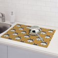 thumbnail image 5 of Dish Drying Mat, Cute Cartoon Husky Absorbent Microfiber Kitchen Mat, Heat Resistant Drying Mat Kitchen Counter for Dishes, Utensils, Pots, Pans, Drainer Mats 18x24in, 5 of 7