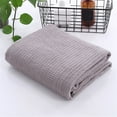 thumbnail image 4 of Lightning Deals Prime 100% Cotton Blanket for Bed - Breathable and Soft, Waffle Weave Blanket for Summer Spring, Soft Lightweight Breathable Bed Blanket for All Season, 66x90 Inches Grey, 4 of 7