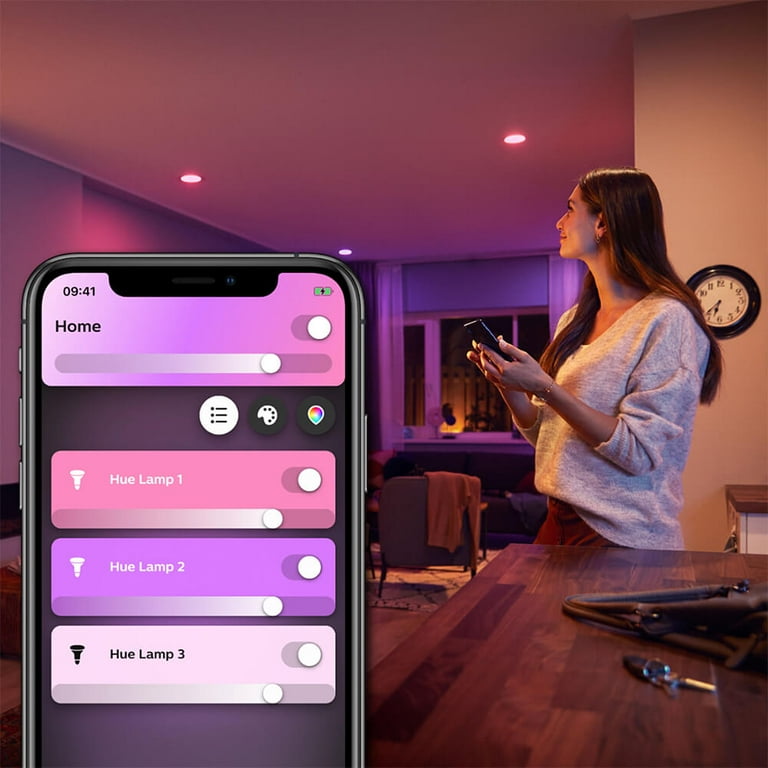 Philips Hue White & Color Ambiance A19 60W Bluetooth Smart LED