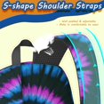 thumbnail image 5 of Blue and Purple Tie Dye Pattern 17" Waterproof Oxford School Backpacks for Teens, S-Shape Padded Straps, for School, Travel, Hiking, Camping, 5 of 5
