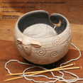 thumbnail image 4 of 2X Sleepy Sheep Ceramic Yarn Bowl Knitting Bowl - Holds Ball of Yarn for Free Needlecrafts, 6Inch W x 4.5Inch H, 4 of 5