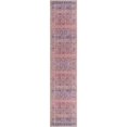 thumbnail image 1 of Unique Loom Revival Bright Colors Floral Rug 2' 6 x 12' Runner Navy Blue/Orange, 1 of 1