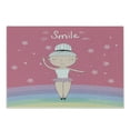 thumbnail image 1 of Retro Cutting Board, Hand Drawn Little Ballerina Girl Doing Pique Turns on a Rainbow Colored Stage, Decorative Tempered Glass Cutting and Serving Board, Small Size, Multicolor, by Ambesonne, 1 of 1