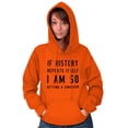 thumbnail image 4 of History Repeats Itself Dinosaur Pet Unisex Plus Size Hoodie Brisco Brands 2X, 4 of 6