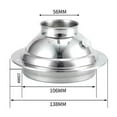 thumbnail image 1 of Sortie de Ventilation de Cuisine 110mm Capot d'Échappement Sphérique Réglable, 1 of 11