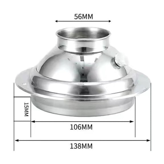 110Mm 160Mm 200Mm Kitchen Ventilation Outlet Spherical Adjustable Exhaust Hood