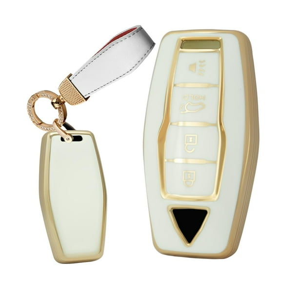 New Key Shells Key Fob Cover Fit for Mitsubishi Outlander 2021 2022 2023 TPU Key Cover Accessories 4 Button Keychain