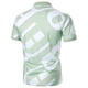 thumbnail image 3 of Camisas Para Hombre Camisa informal de primavera de verano corta Men's de manga y costura de blusa de Men (Mint Green, S), 3 of 6