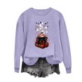 thumbnail image 5 of VKOYWKM Women's Halloween Sweatshirts Ghost Pumpkin Graphic Sweatshirts Crewneck Long Sleeve Fall Sweatshirt Vintage Spooky Halloween Pullover Sweatshirts, 5 of 6
