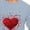 A-Blue, variant on Jinhomg Big and Tall Graphic Tees for Men Novelty Funny Valentines Love Heart Print Tops Lightweight Comfy 3/4 Sleeve Crew Neck Spring Summer T-Shirt Black XXXXL