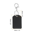 thumbnail image 2 of Uxcell Leather Key Fob, 4 Pack PU Leather Key Fob with Key Rings for ID Key Cards, Black, 2 of 6