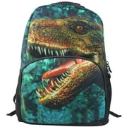 Dinosaur Backpack 3D Deep Stereographic Animal Face on Felt Fabric
